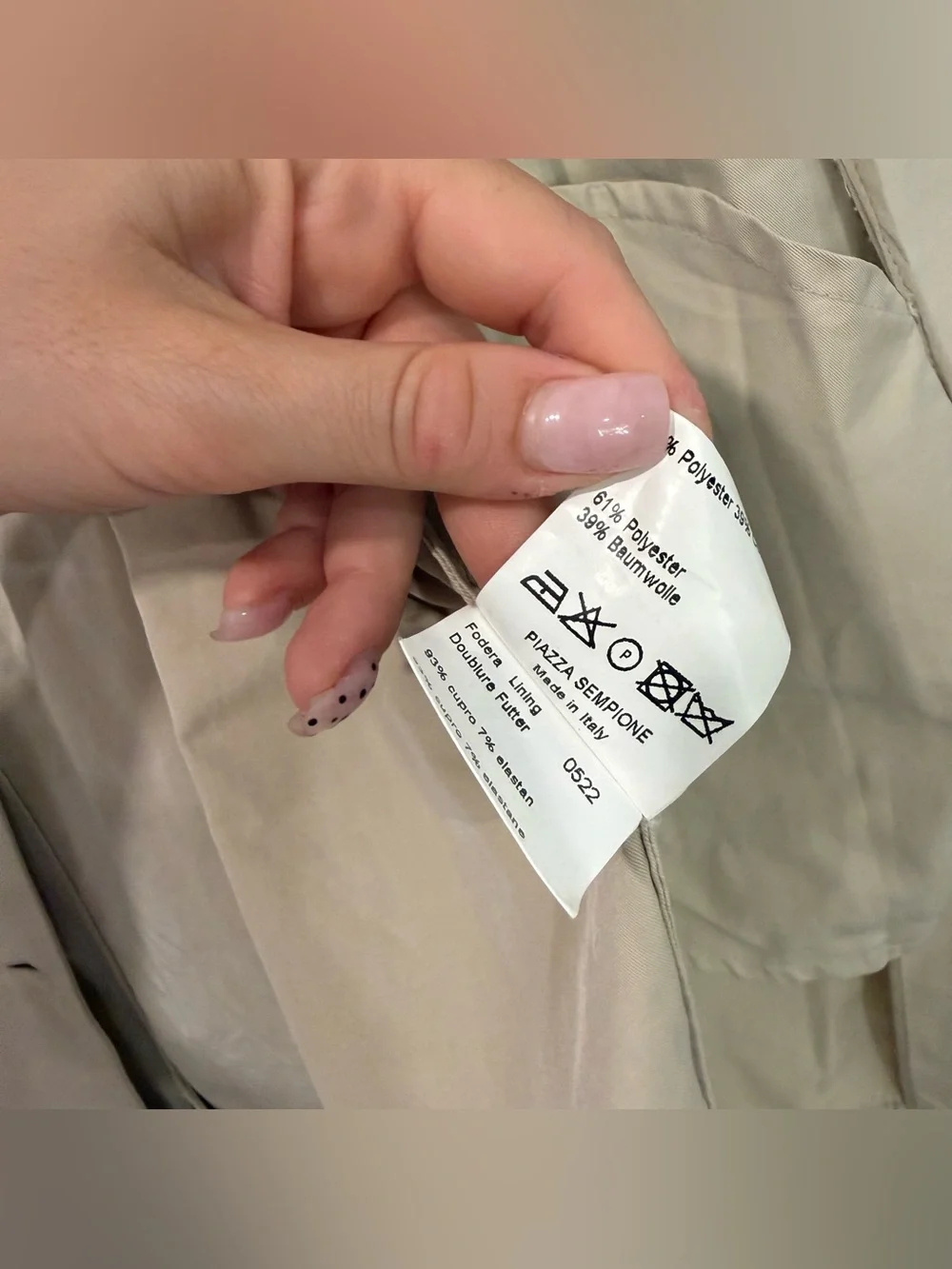 Piazza Sempione Beige Belted Trench Coat 6